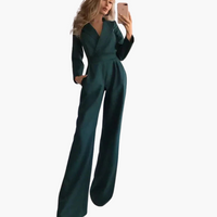 Alina | Eleganter Jumpsuit – Grün
