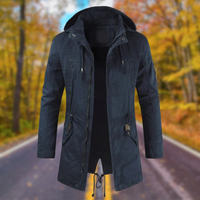 Urban Utility Kapuzenjacke für Männer – Blau