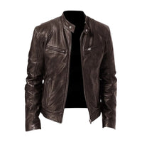 Marc | Lederjacke – Dunkelbraun