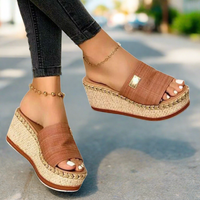 Riecker Sandalen | bequeme Sommer-Sandaletten für Frauen mit Absatz – Braun