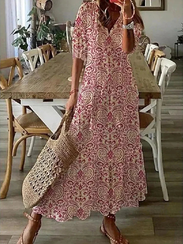 Seren - Boho-Blumenkleid