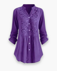Damen Elegante Lange Bluse | Blusen – Lila