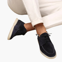 Wildleder Slipper Mokassins für Herren – Marine