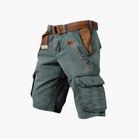 Langarm-Cargohemd mit Taschen für Herren – Blau