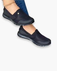 Bequeme Damen Turnschuhe | Slip-On – Schwarz
