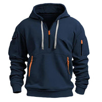 Shalev - Stylischer Langarm Kapuzenpullover | 1+1 Gratis – Dunkelblau