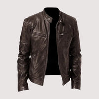 Patrick | Lederjacke für Herren – Braun