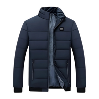 Damian - Winterjacke mit Fleecefutter – Dunkelblau
