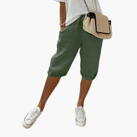 Erika | Bequeme Shorts – Grün