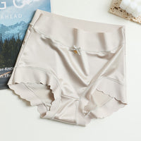 Fenne - Nahtlose Satin Damen-Slips (5+5 GRATIS!) – Hellgrau