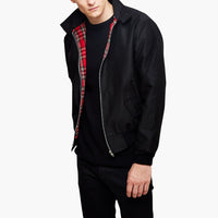 Rippbündchen Harrington Jacke für Herren – Schwarz