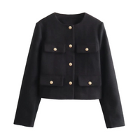 Heidi-Mode | Kamel Sommerjacke für Damen – Schwarz