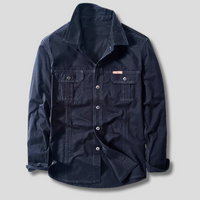 Mauricio - Stilvolles Cargo-Hemd – Blau