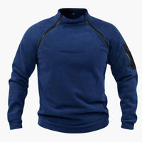 Rainer | Fleece-Pullover – Blau