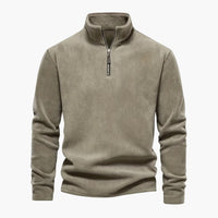 Claude | Exklusiver Fleecepullover – Khaki