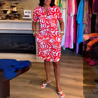 Anouk™ | Luftiges Sommerkleid – Rot