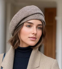 Fränzi - Elegante Kappe – Braun