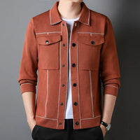 Kaiden - Strickjacke für Männer – Braun