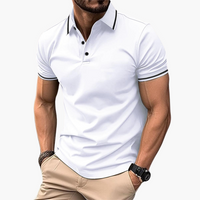 Polo-Shirt für Männer mit kurzem Ärmel - Freizeitmode – Weiß