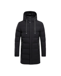 Vinzenz® | Lange Winterjacke Gianluca – Schwarz