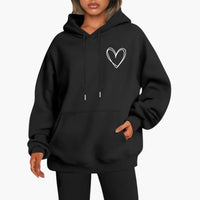 Selina | Lässiger Hoodie – Schwarz
