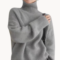 Juliette - Kaschmir Rollkragenpullover – Grau