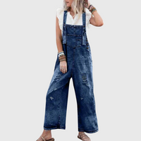 Yuna - Jumpsuit mit Vintage-Waschung – Marine