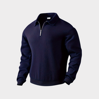 Verner - Premium Pullover mit Viertelreißverschluss – Marine