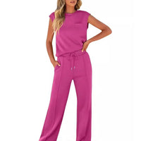 Rina | Lässiges Sommer-Lounge-Set – Rose Red