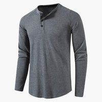 Luca | Stilvolles Langarmshirt im Casual Style – Dunkelgrau