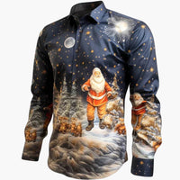 Leonhard | Bequeme Weihnachtsshirt – DunkelBlau