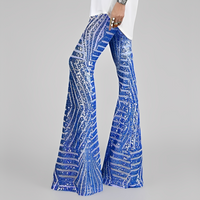 Aaralyn - Trendige Damen-Schlaghose – Blau