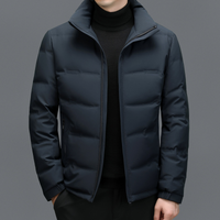 Herren-Winterjacke mit gepolsterter Ausführung | gleichmäßiger Aufbau – Marine