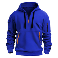 Burton - Moderner Hoodie mit halbem Reißverschluss – Blau