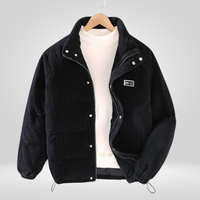 Herren Winterjacke | Strukturierte Form mit klarer Linienführung – Schwarz