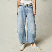 Zamira - Bequeme weite Jeans – Hellblau