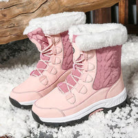 Stylische Schneestiefel für Damen | Warme – Helles Rosa