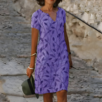 Carola™| Elegantes Sommerkleid mit Bauchkaschierung – Lila (Fast ausverkauft)