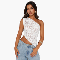 Emily | Spitzen Top – Weiß