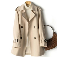 Heidi-Mode | Lässiger Damen Trenchcoat – Khaki