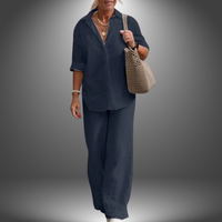 Aurora Set - Premium Hemd und Hose für Eleganz und Komfort – Blau
