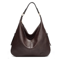 Aryana - Große Handtasche für Damen – Schwarzer Kaffee