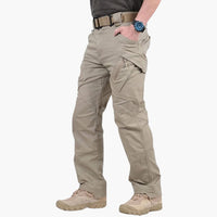 Cargohosen für Herren - Leichte Wasserdichte Sommer-Wanderhose – Khaki