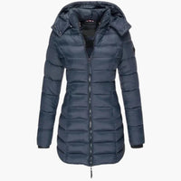 Hanna | Elegante Daunenjacke Luxus – Marine
