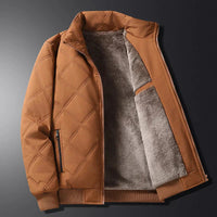 Rowann Fleece-Steppjacke – Komfort und warmjacke – Braun