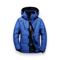 Outdoor Winterjacke für Herren in matter Optik – Blau