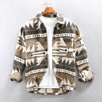 Jenson | Exklusives Hemd aus Jacquard-Flanell – Sandwood Tan
