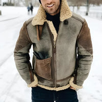 ALFRED - WINTER-NORDLEDERJACKE – Grau