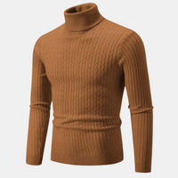 Larry | Stylischer Rollkragenpullover – Braun
