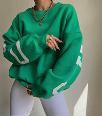 Damen Pullover | Oversized und gemütlich für Alltag – Grün